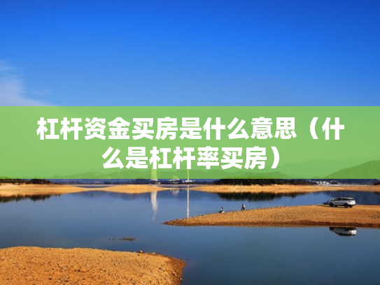 杠杆资金买房是什么意思（什么是杠杆率买房）
