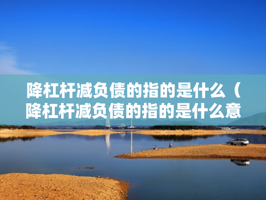 降杠杆减负债的指的是什么（降杠杆减负债的指的是什么意思）