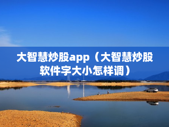大智慧炒股app（大智慧炒股软件字大小怎样调）