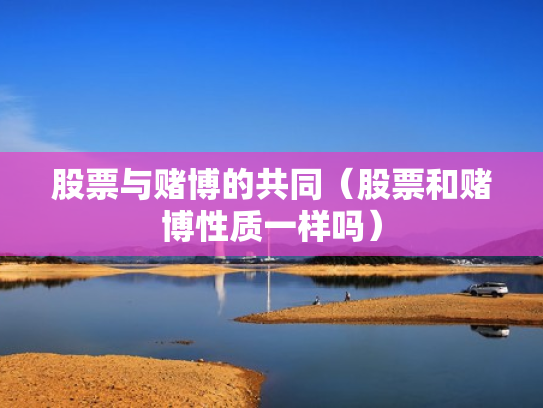 股票与赌博的共同（股票和赌博性质一样吗）