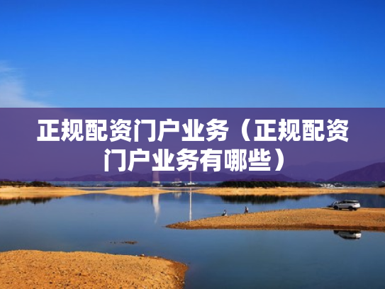 正规配资门户业务（正规配资门户业务有哪些）